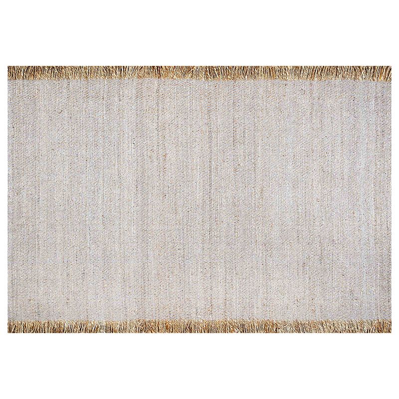 nuLOOM Terrain Amalia Solid Jute Blend Rug, Grey, 8.5X11.5Ft