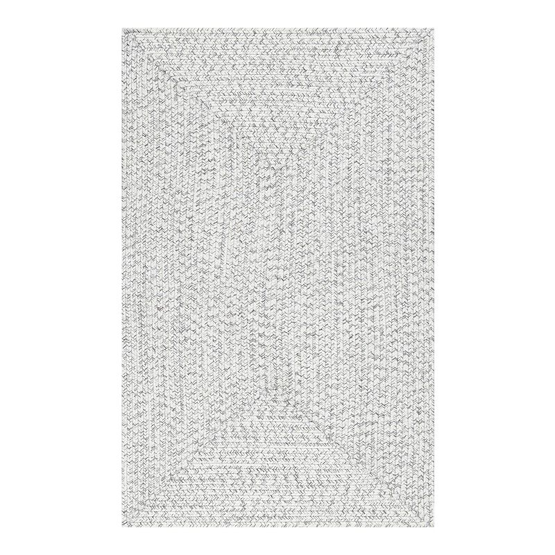 nuLOOM Braided Lefebvre Indoor Outdoor Rug, Beig/Green, 12X18 Ft