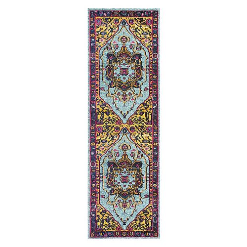 nuLOOM Casablanca Vintage Janella Framed Floral Rug