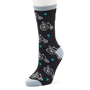 Women's Penny-Farthing Crew Socks