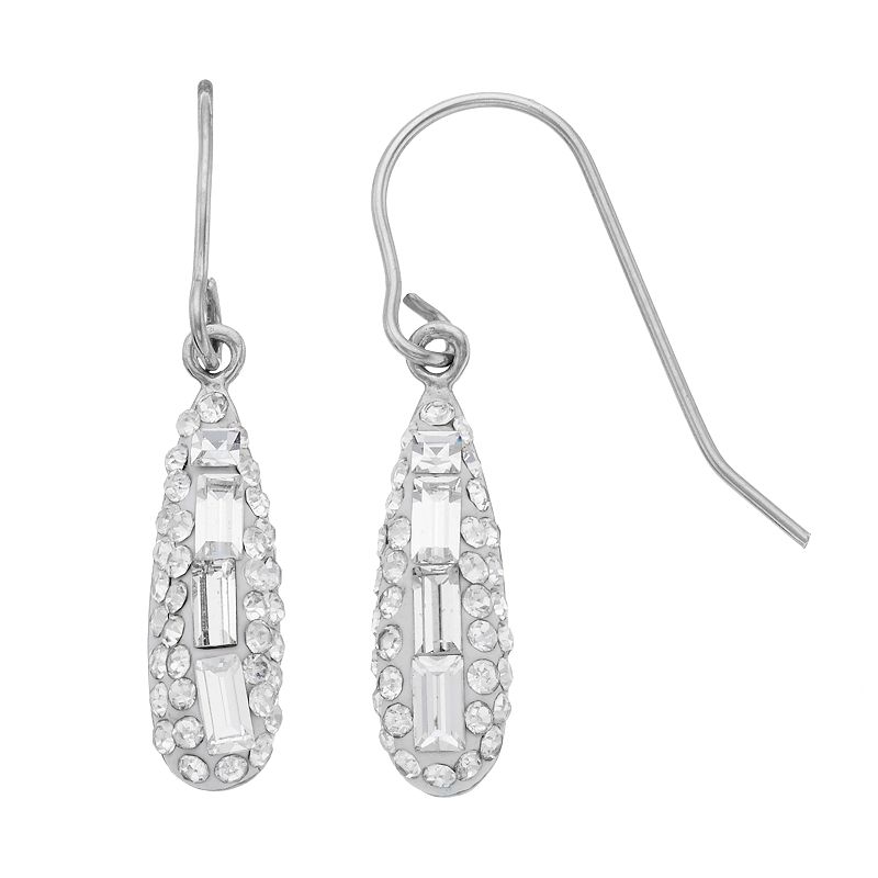 21032464 Sterling N Ice Sterling Silver Crystal Baguette Dr sku 21032464