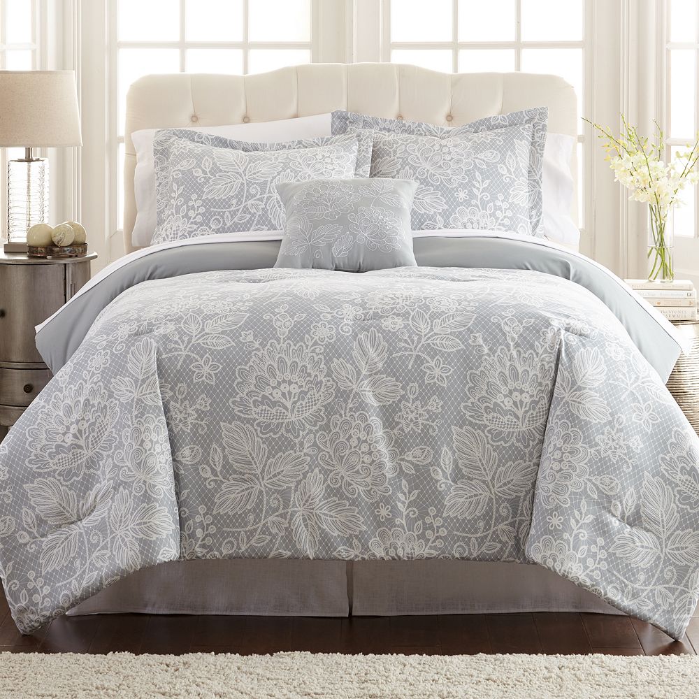 Olivia Printed Reversible Comforter Set
