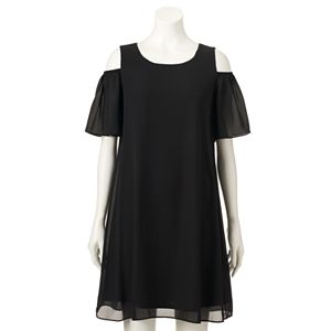 Petite Apt. 9® Cold-Shoulder Shift Dress