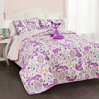Lush Decor Pixie Fox Quilt Set