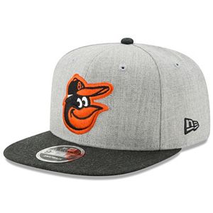 Adult New Era Baltimore Orioles 9FIFTY Heather Action Snapback Cap