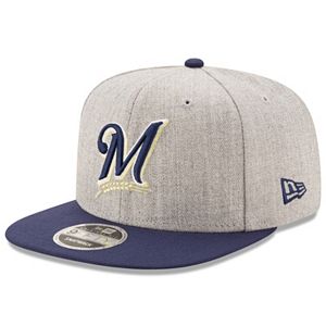 Adult New Era Milwaukee Brewers 9FIFTY Heather Action Snapback Cap