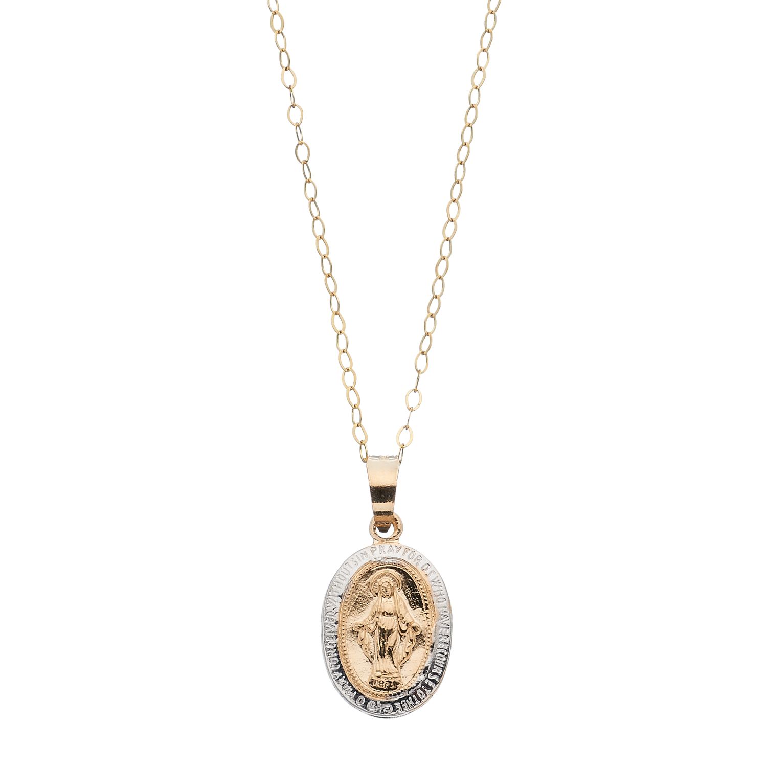 children's virgin mary necklace