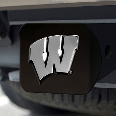 FANMATS Wisconsin Badgers Black Trailer Hitch Cover