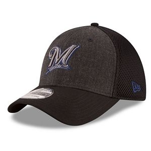 Adult New Era Milwaukee Brewers 39THIRTY Heathered Neo Flex-Fit Cap