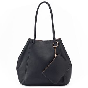 LC Lauren Conrad Unlined Drawstring Tote with Pouch