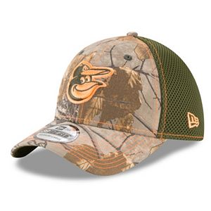 Adult New Era Baltimore Orioles 39THIRTY Realtree Flex-Fit Cap