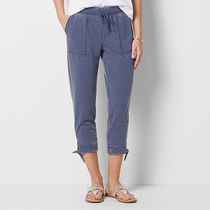 Women's SONOMA Goods for Life™ Burnout Side-Tie Capris