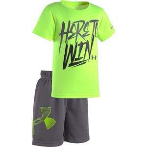 Baby Boy Under Armour Graphic Tee & Mesh Shorts Set