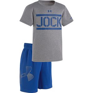Baby Boy Under Armour Graphic Tee & Mesh Shorts Set