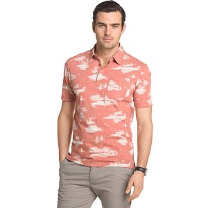 Big & Tall Van Heusen Classic-Fit Leaf Polo
