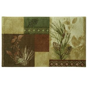 Bacova Pinecone Silhouette Bath Rug