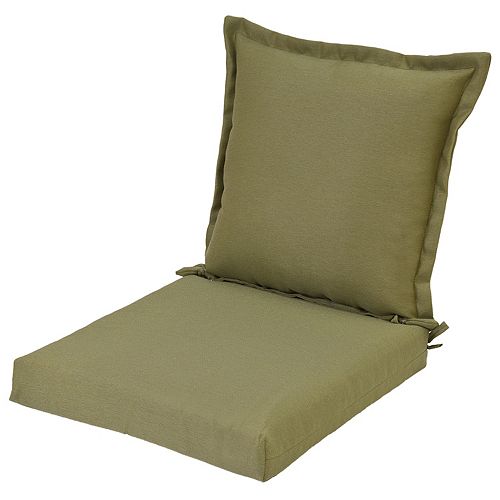 Plantation Patterns Outdoor Pillowback Dining Chair Cushion