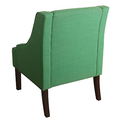 HomePop Kate Tufted Swoop Arm Accent Chair