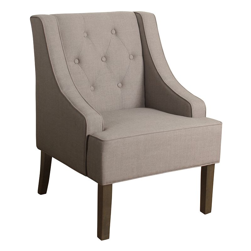 77430798 HomePop Kate Tufted Swoop Arm Accent Chair, Multic sku 77430798