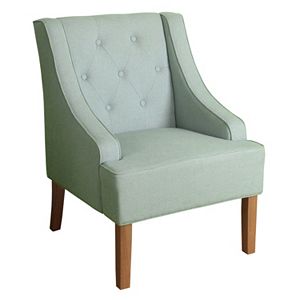 HomePop Kate Tufted Swoop Arm Accent Chair