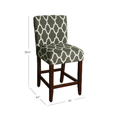 HomePop Upholstered Armless Counter Stool