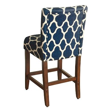 HomePop Upholstered Armless Counter Stool