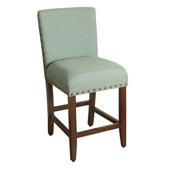 HomePop Upholstered Nailhead Counter Stool
