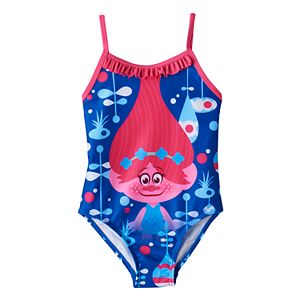 Toddler Girl DreamWorks Trolls Poppy Ruffle One-Piece Swimsuit