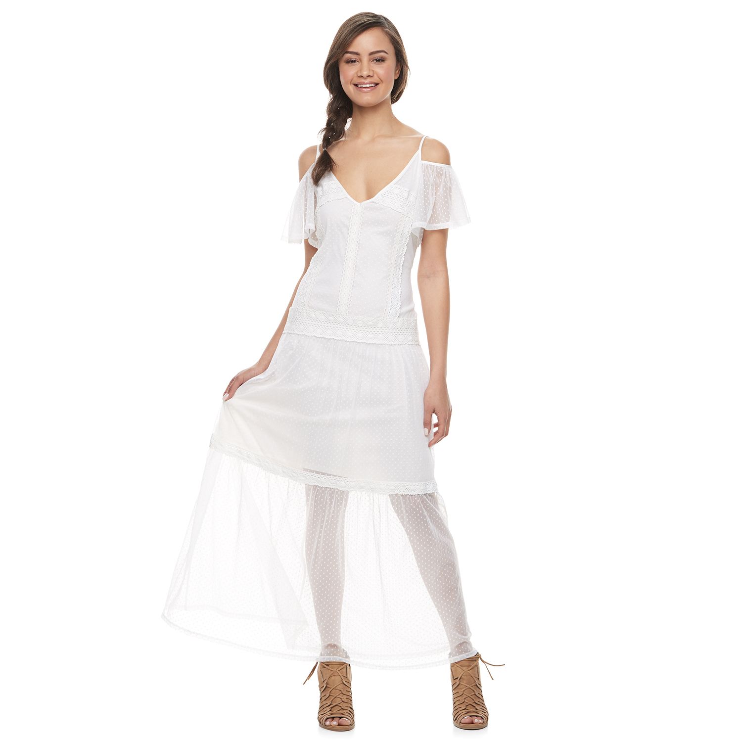 kohls girls white dress