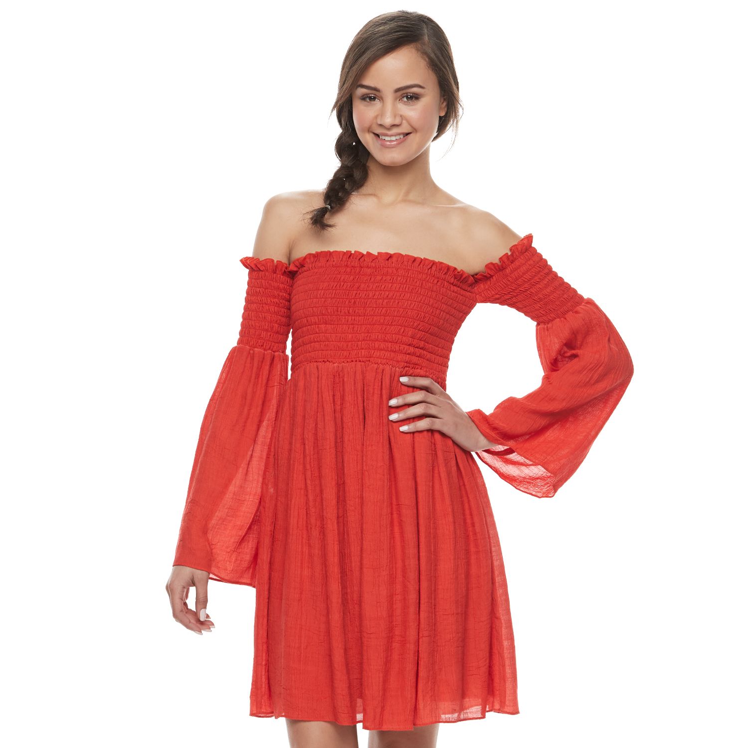 kohls junior red dress