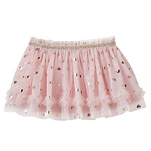 Baby Girl Baby Starters Foiled Heart Mesh Tutu