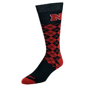 Men's Mojo Nebraska Cornhuskers Argyle Socks