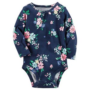 Baby Girl Carter's Floral Shirred Bodysuit