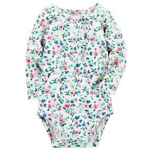 Baby Girl Carter's Floral Shirred Bodysuit