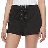 Disney Pirates of the Caribbean: Juniors Collection Lace-Up Shortie Shorts