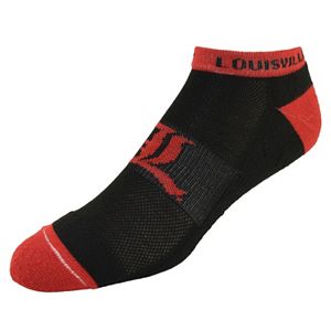 Men's Louisville Cardinals Spirit No-Show Socks