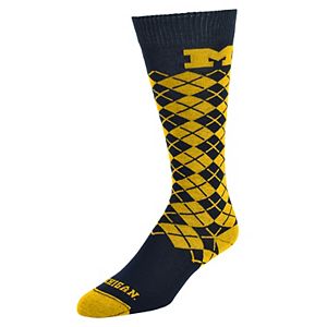 Women's Mojo Michigan Wolverines Argyle Socks