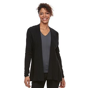 Women's Dana Buchman Ribbed Open-Front Cardigan