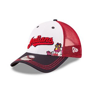 Youth New Era Cleveland Indians Logo Play 9FORTY Adjustable Cap