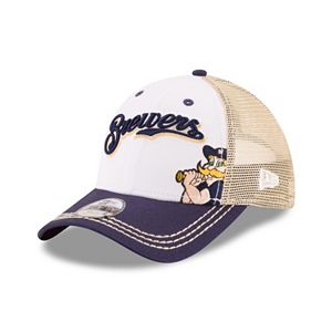 Youth New Era Milwaukee Brewers Logo Play 9FORTY Adjustable Cap