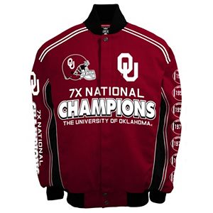 Men's Franchise Club Oklahoma Sooners Commemorative Varsity Jacket