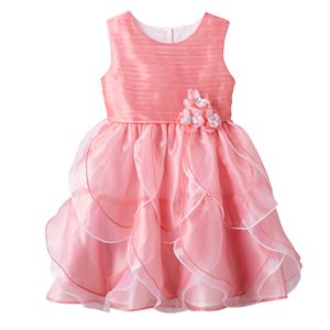 Girls 4-6x Nannette Pink Organza Petal Dress