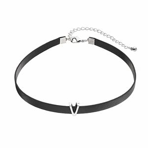 Apt. 9® Monogram Faux Leather Choker Necklace