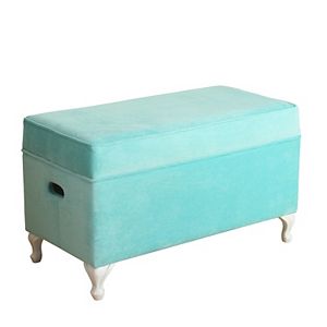 HomePop Diva Velvet Storage Bench