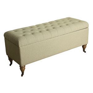 HomePop Elizabeth Tufted Storage Bench