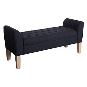 HomePop Kate Tufted Settee Storage Bench