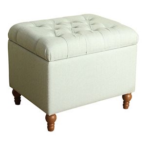 HomePop Tufted Storage Ottoman