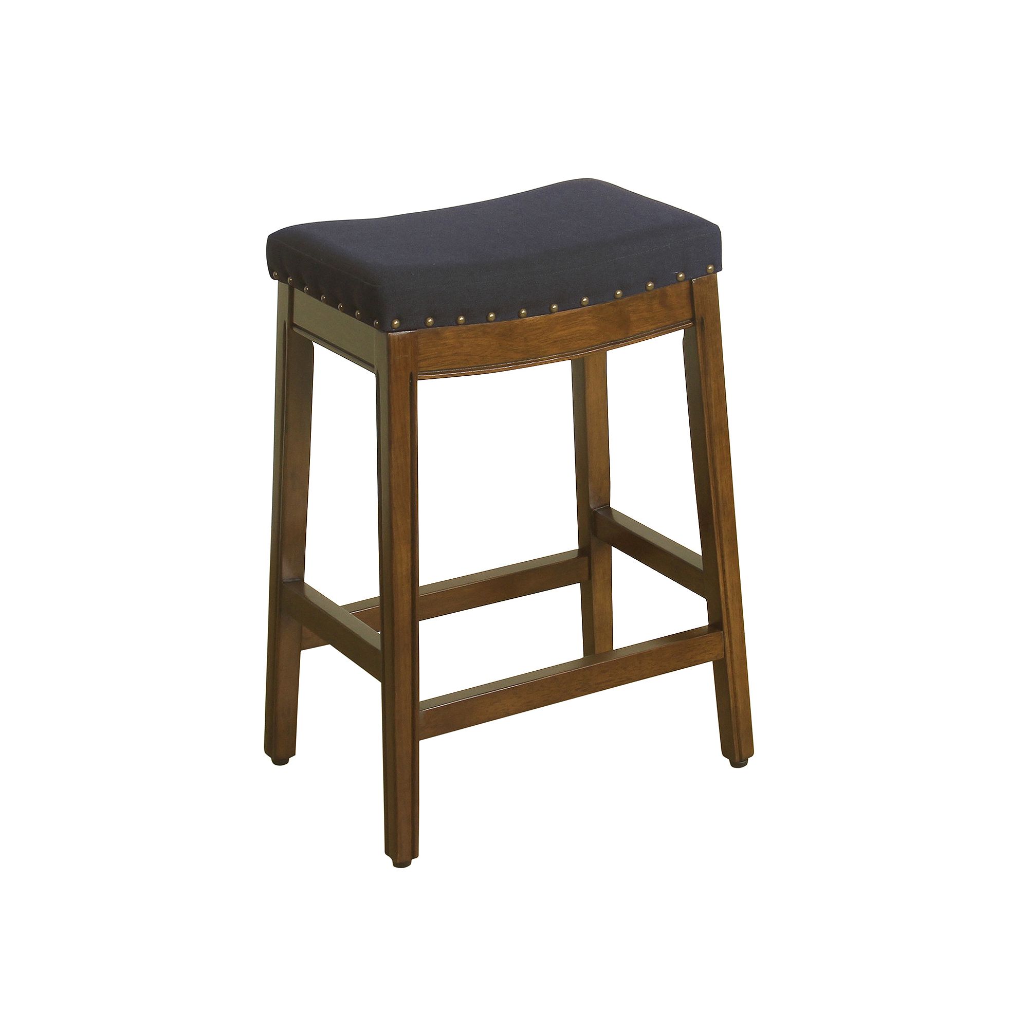 HomePop Blake Backless Counter Stool, Blue
