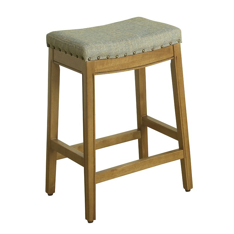 HomePop Blake Backless Counter Stool, Natural