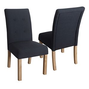 HomePop Kristin Tufted Dining Chair 2-piece Set